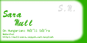 sara mull business card